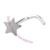 Star - Silver Nose Stud